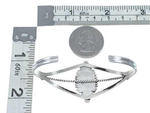 Sterling Silver And Turquoise Navajo Cuff Bracelet AX127658